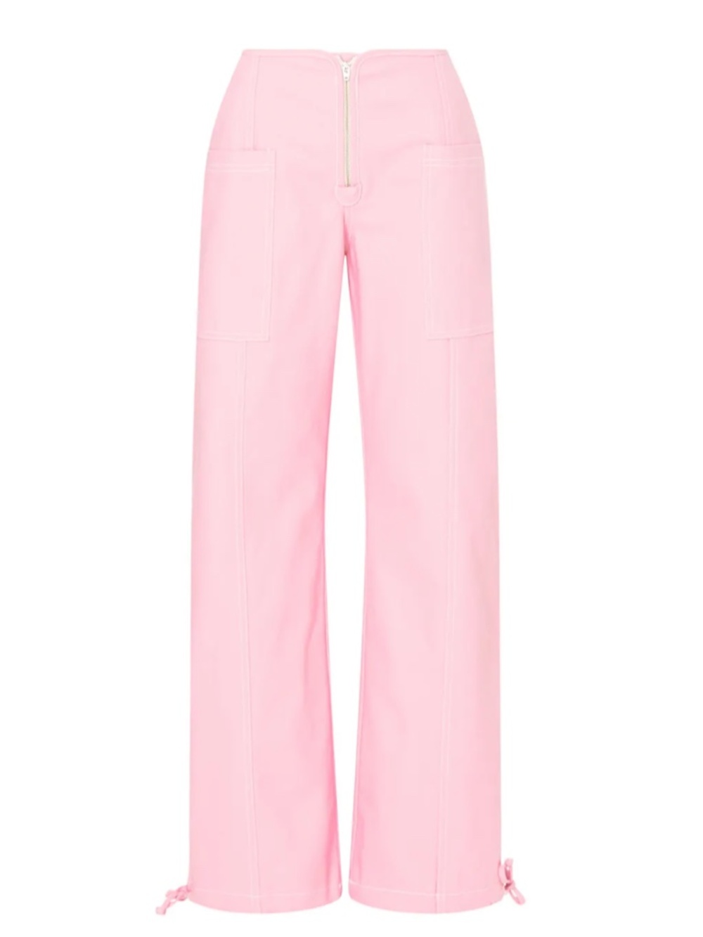 Sandy Liang Pink Cargo Pants - Picture 5 of 8